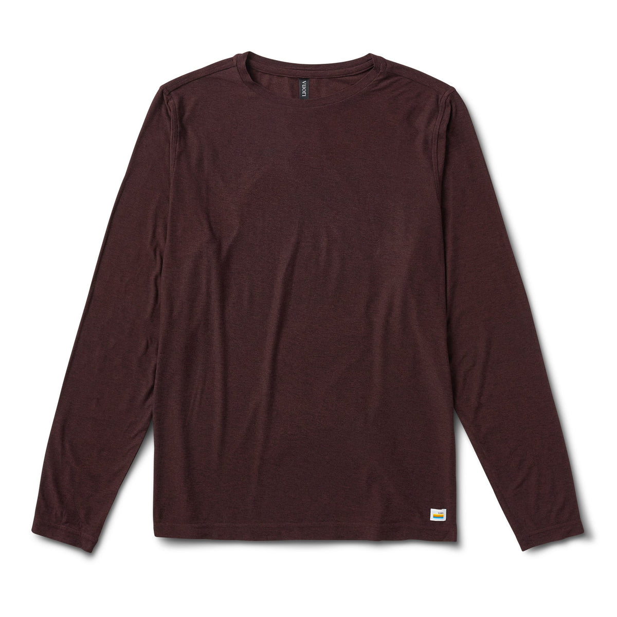 Long Sleeve Strato Tech Tee | Oxblood Heather