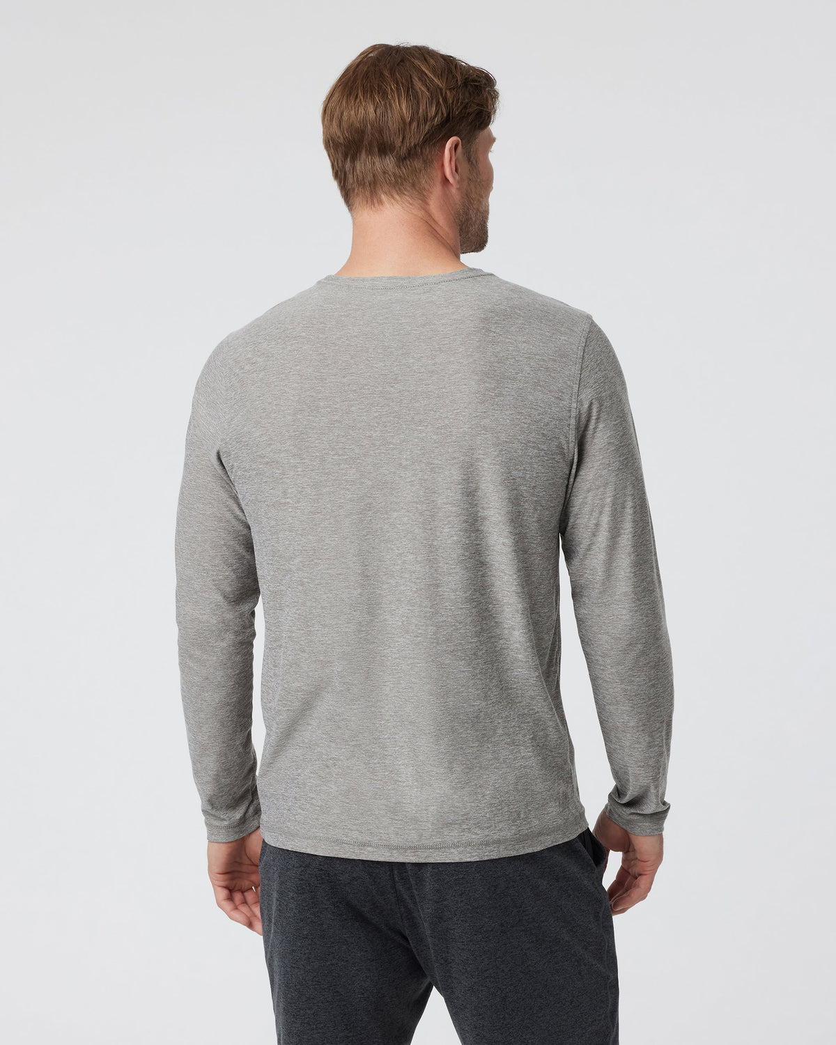 Long Sleeve Strato Tech Tee | Heather Grey