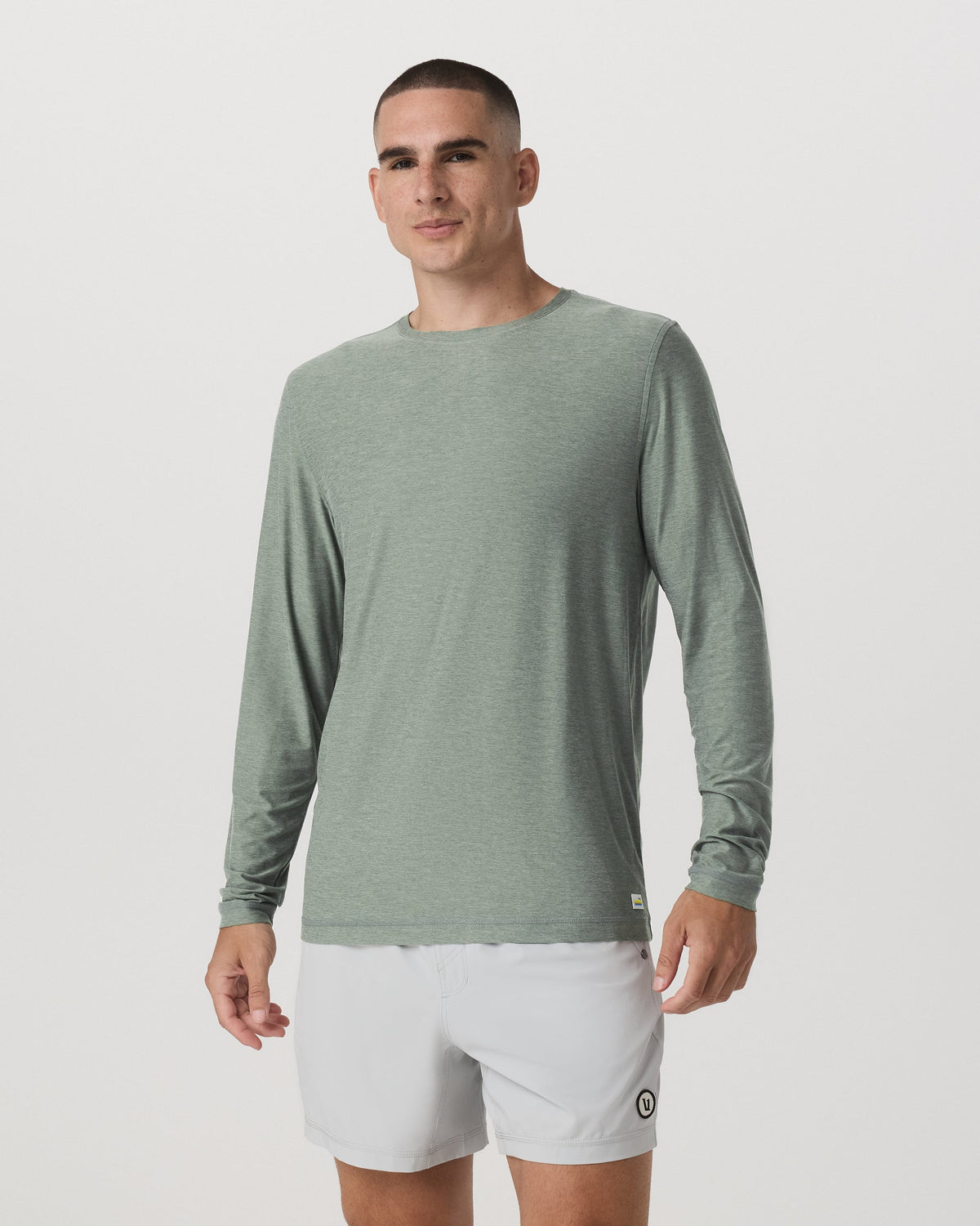 Long Sleeve Strato Tech Tee | Thyme Heather
