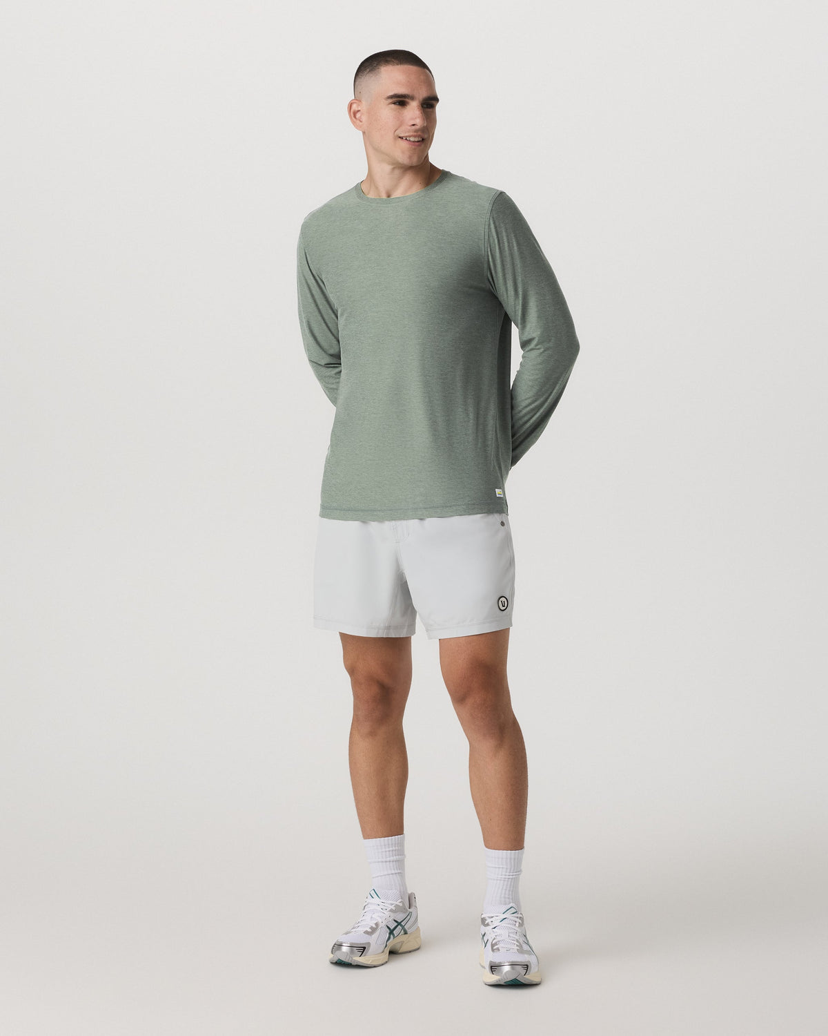 Long Sleeve Strato Tech Tee | Thyme Heather
