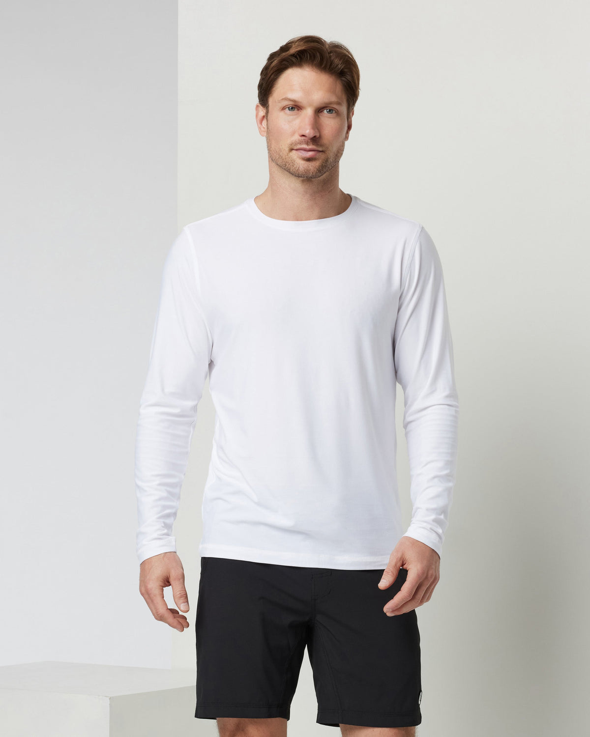 Long Sleeve Strato Tech Tee | White