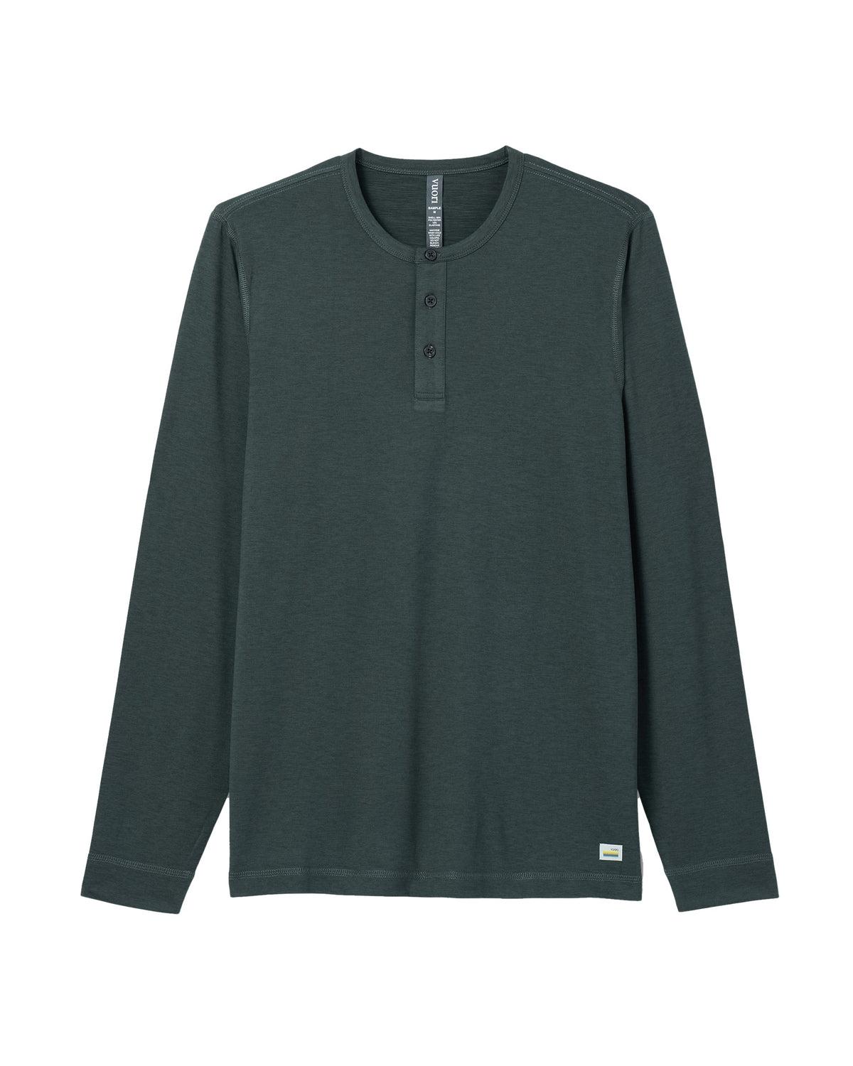 Long-Sleeve Ease Performance Henley | Aspen Heather