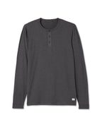 Long-Sleeve Ease Performance Henley | Charcoal Heather