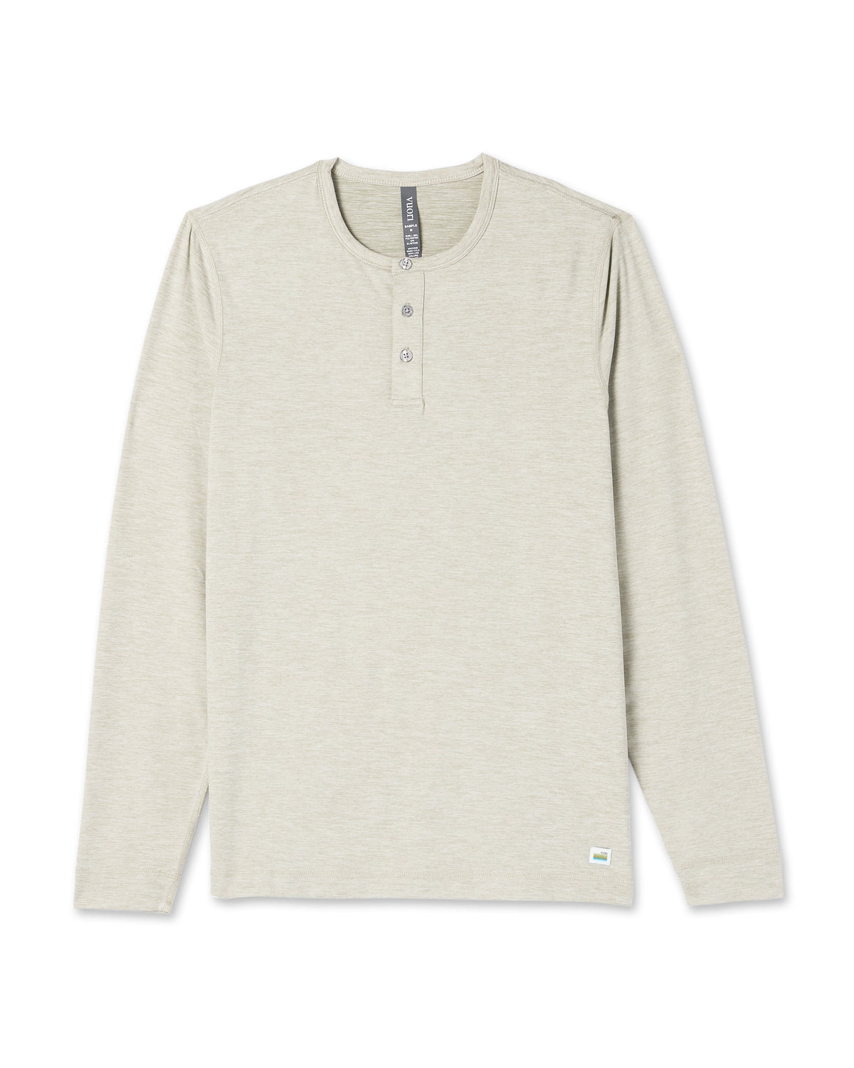 Long Sleeve Ease Performance Henley | Toast Heather