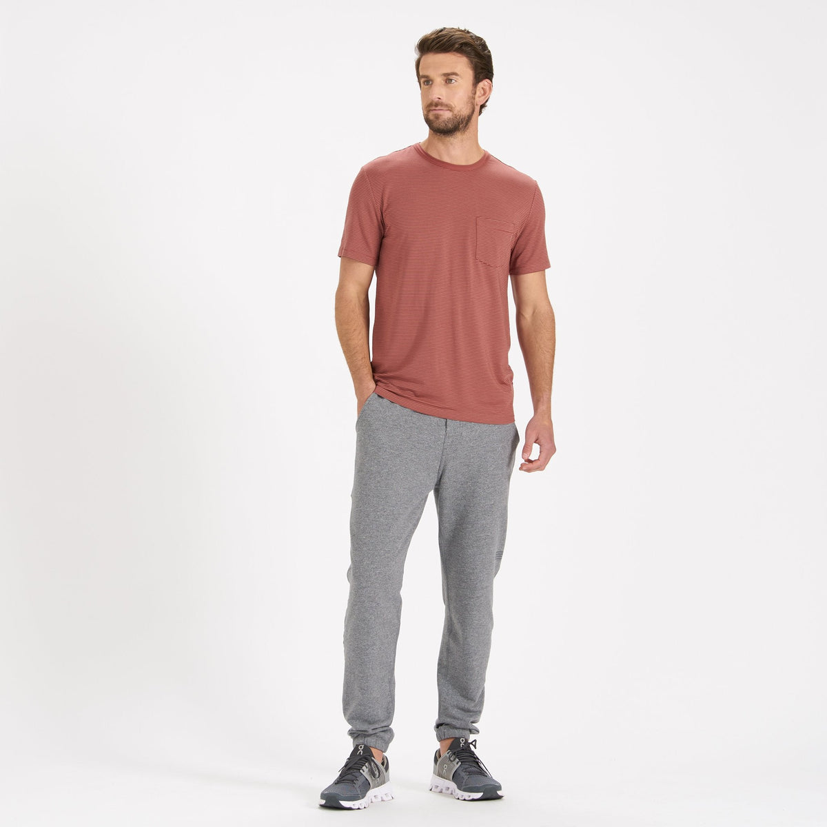 Linear Tech Tee | Red Clay