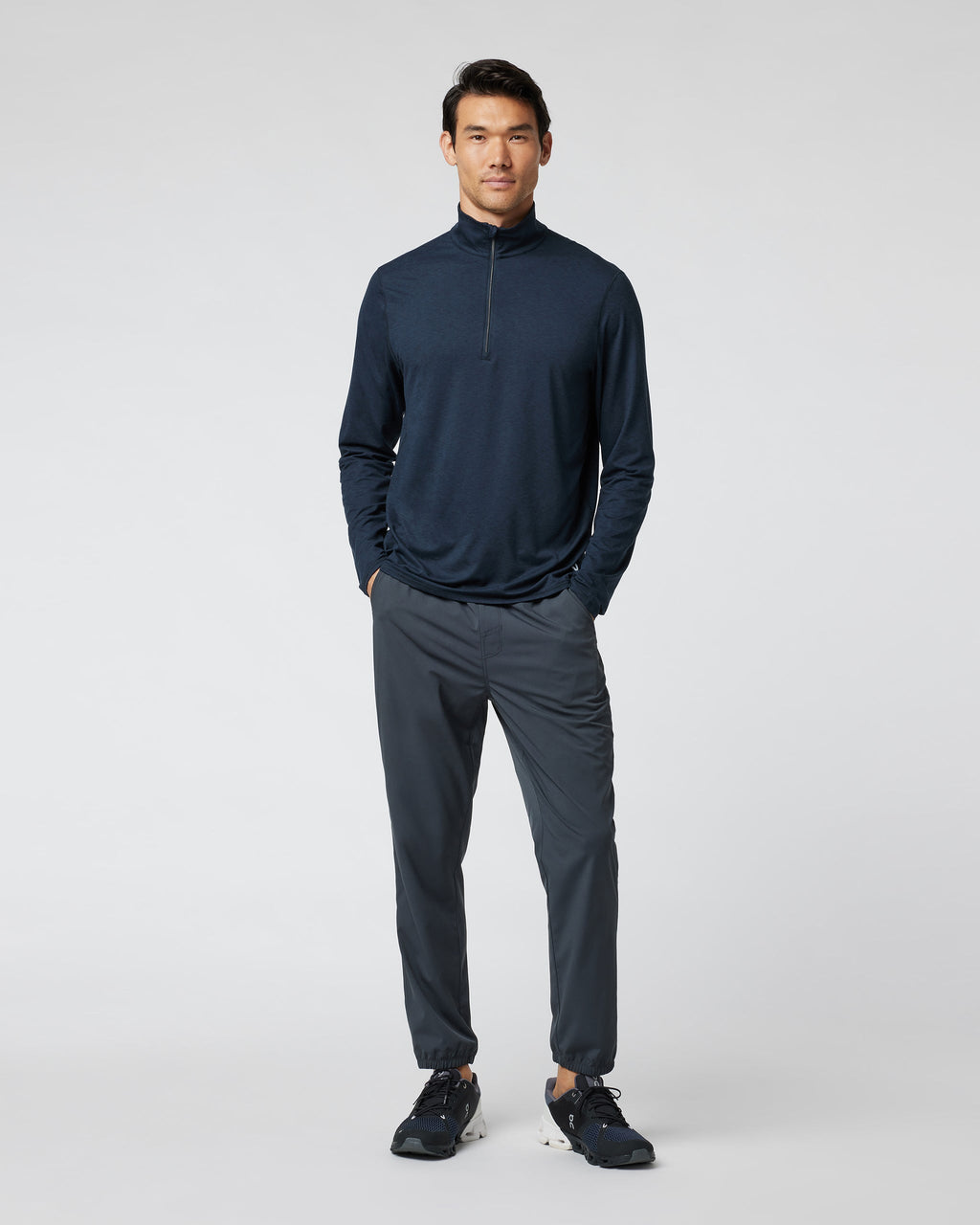 Ease Performance Half Zip 2.0 | Ink Heather