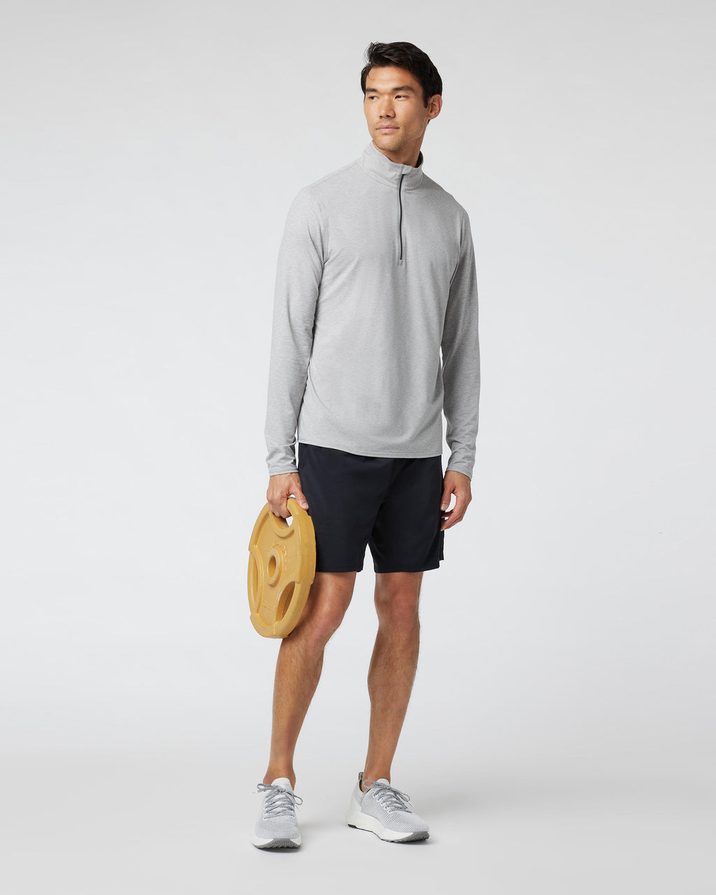 Ease Performance Half Zip 2.0 | Light Heather Grey