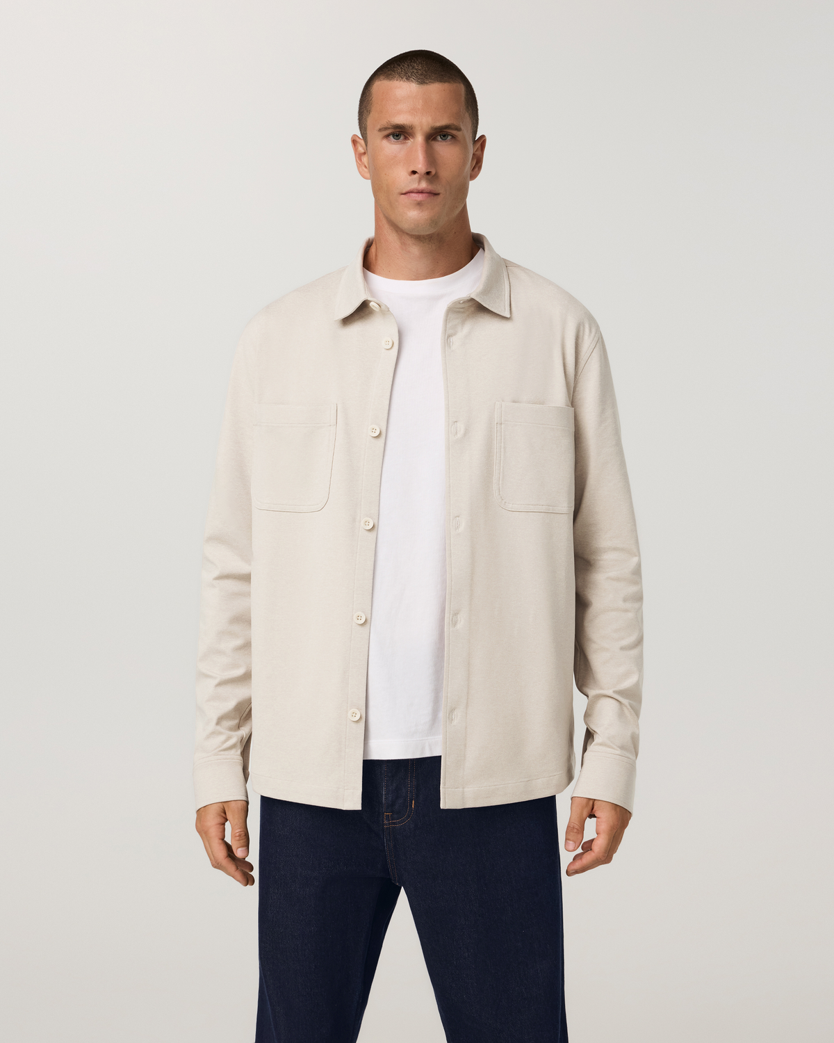 Coronado Shirt Jacket | Bone Heather
