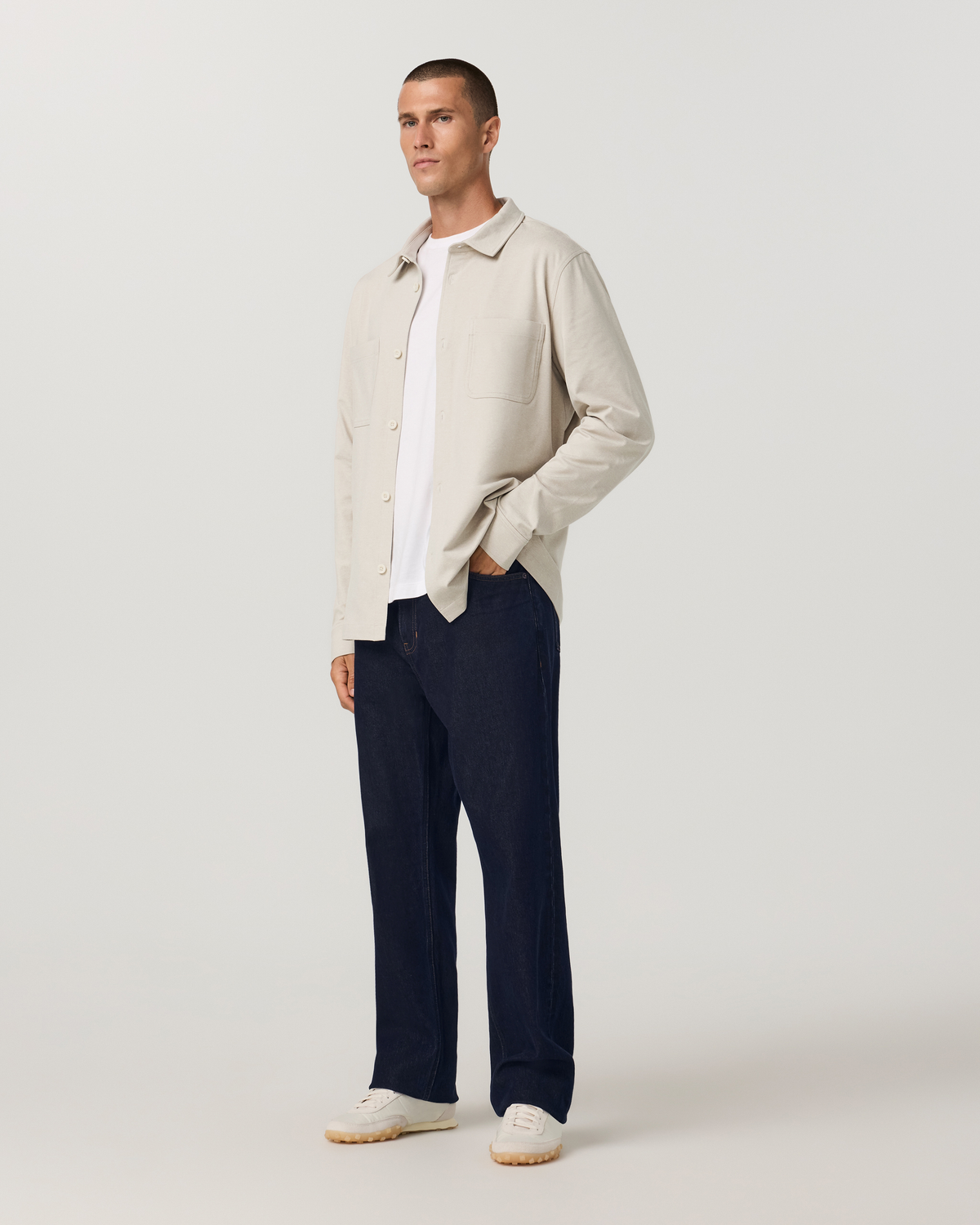 Coronado Shirt Jacket | Bone Heather