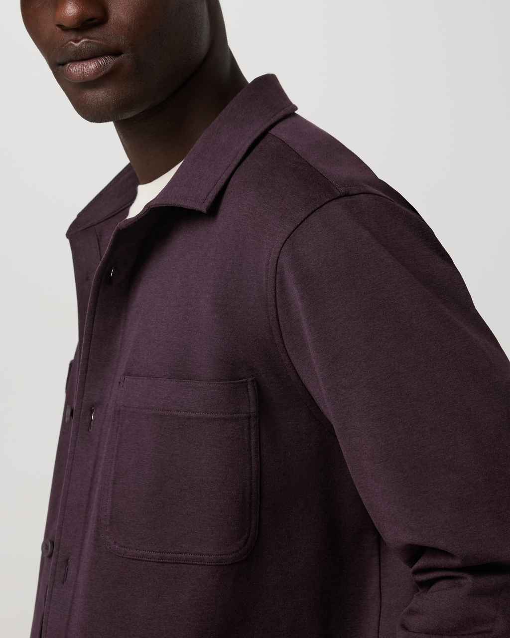 Coronado Shirt Jacket | Raisin Heather