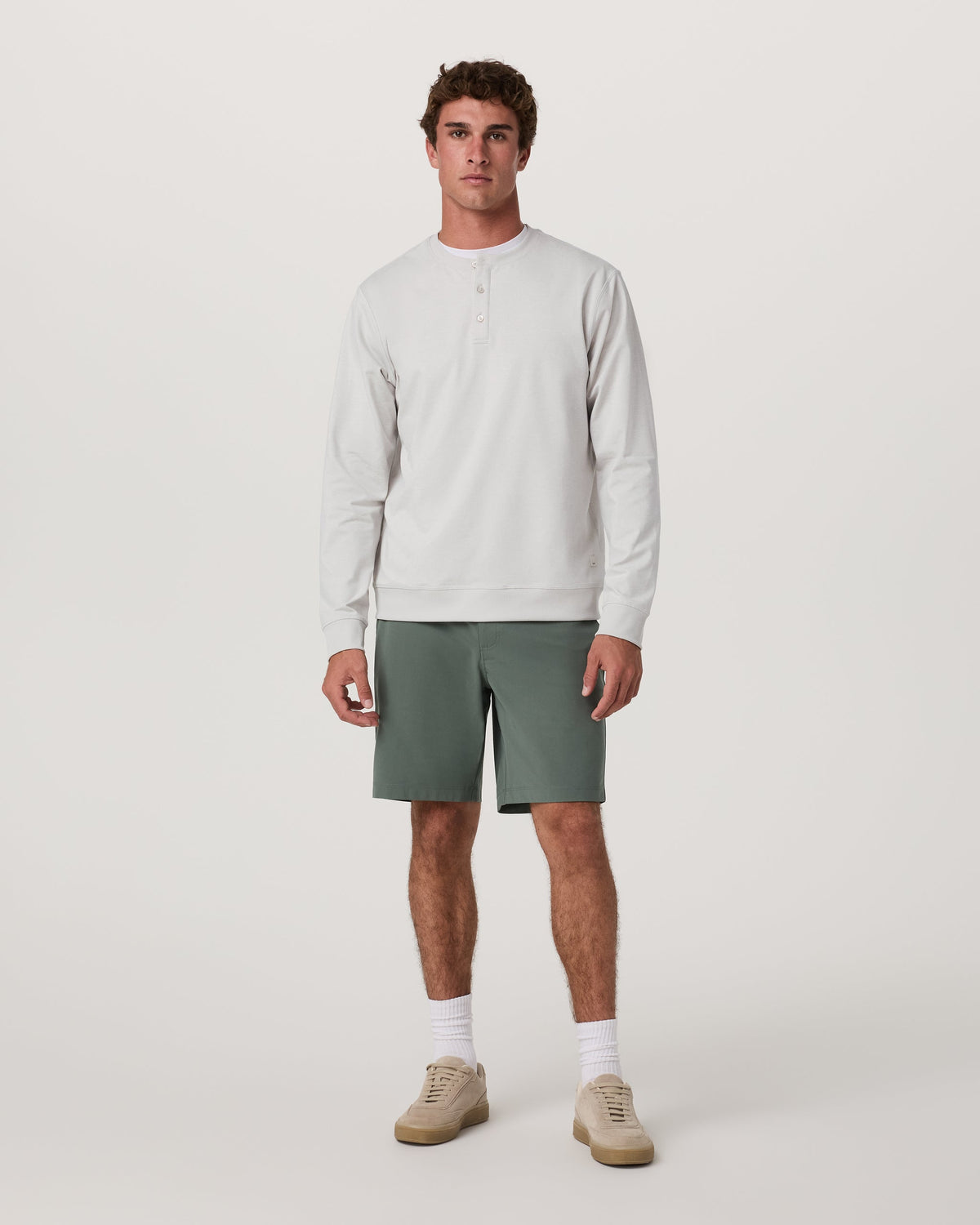 Long Sleeve Coronado Henley - Relaxed Fit | Salt Heather