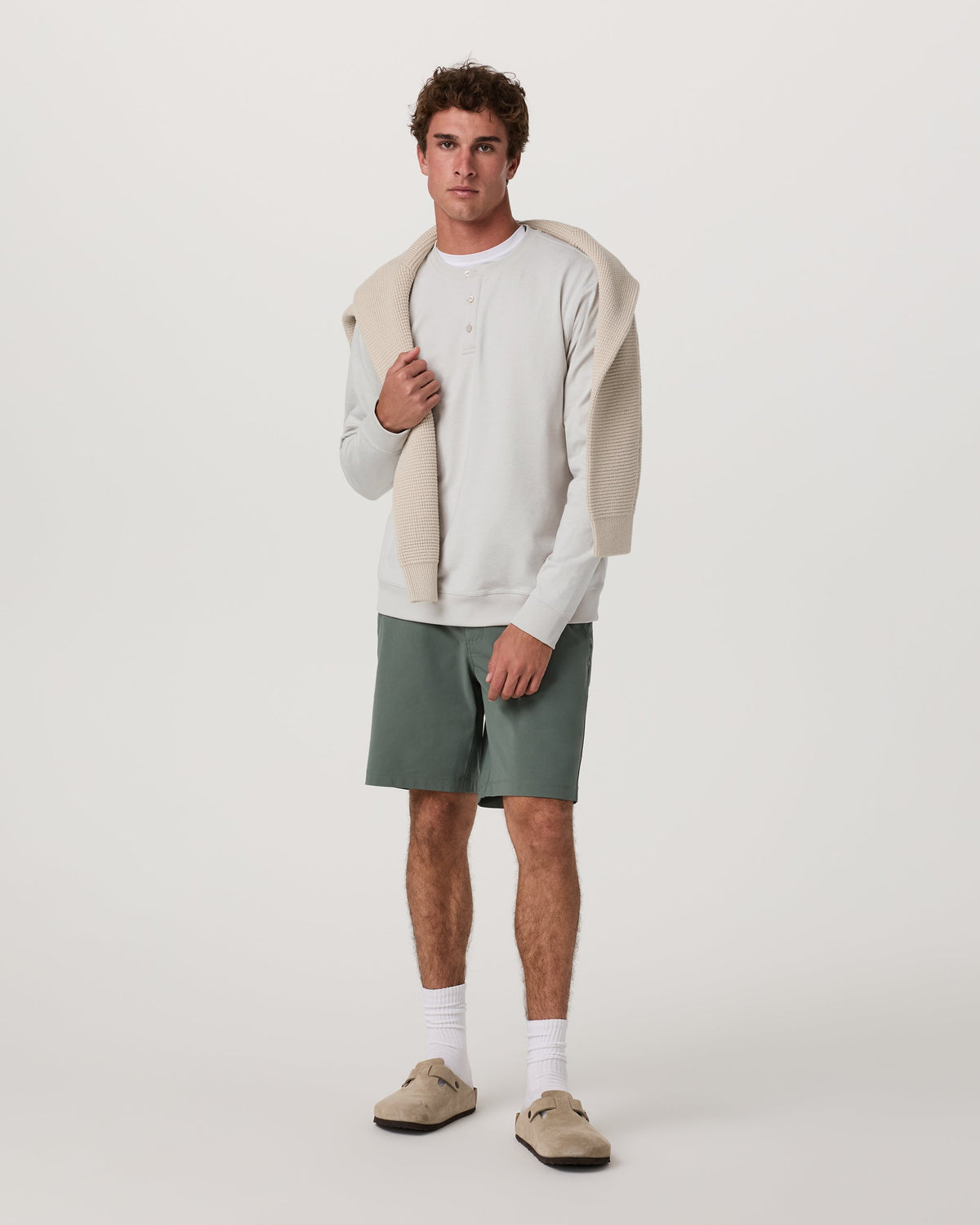 Long Sleeve Coronado Henley - Relaxed Fit | Salt Heather