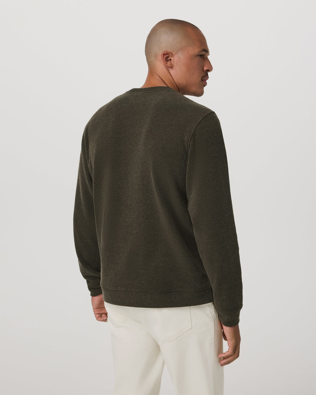 Beach Fleece Crew | Dark Oregano Heather