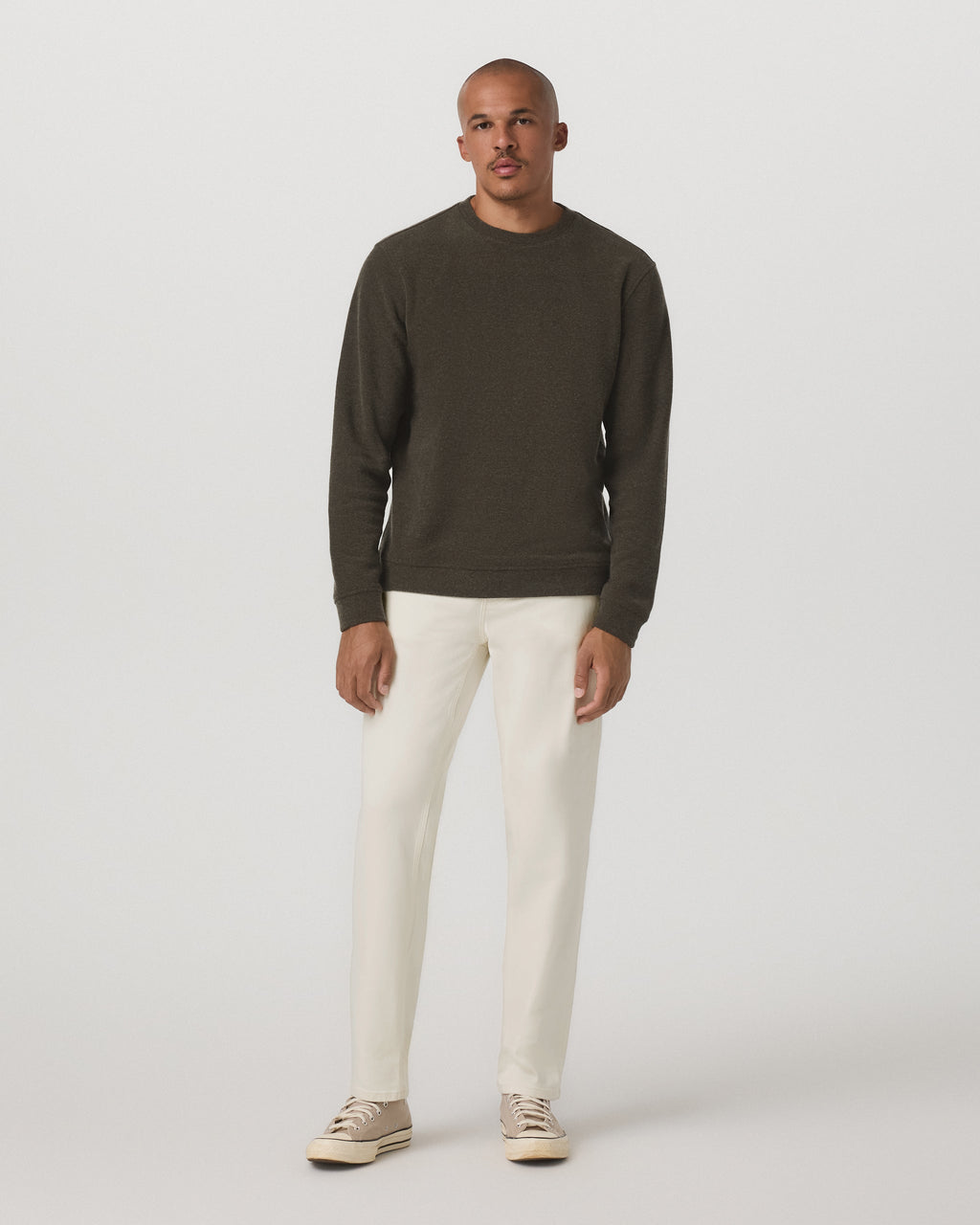 Beach Fleece Crew | Dark Oregano Heather