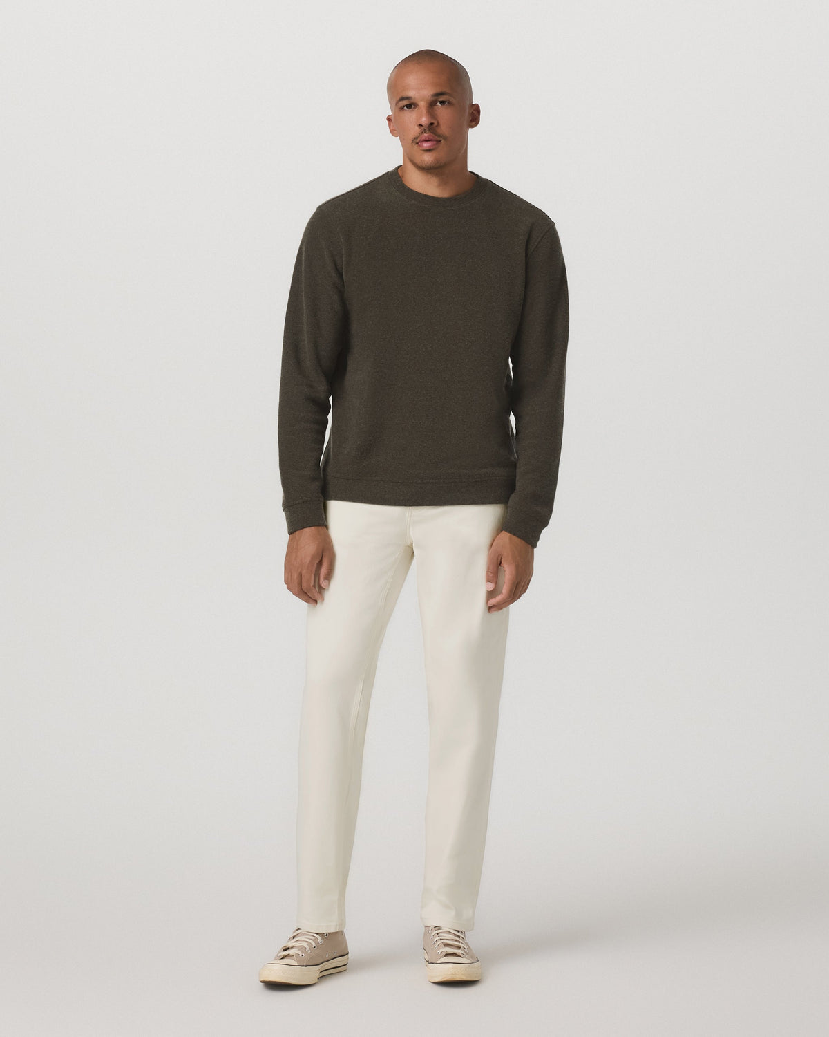 Beach Fleece Crew | Dark Oregano Heather