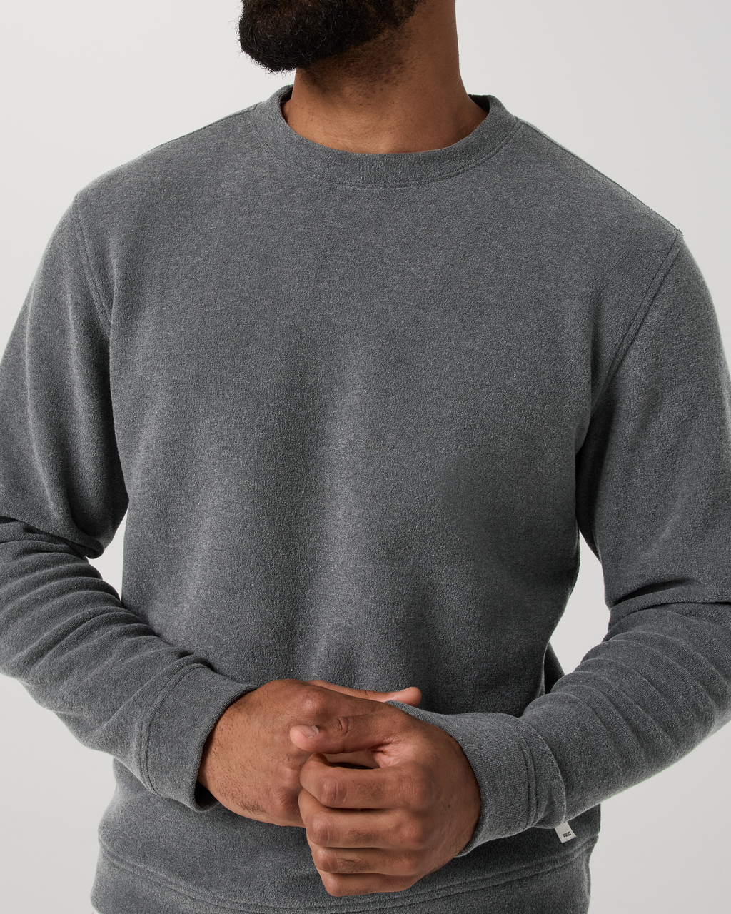 Beach Fleece Crew | Dark Pewter Heather