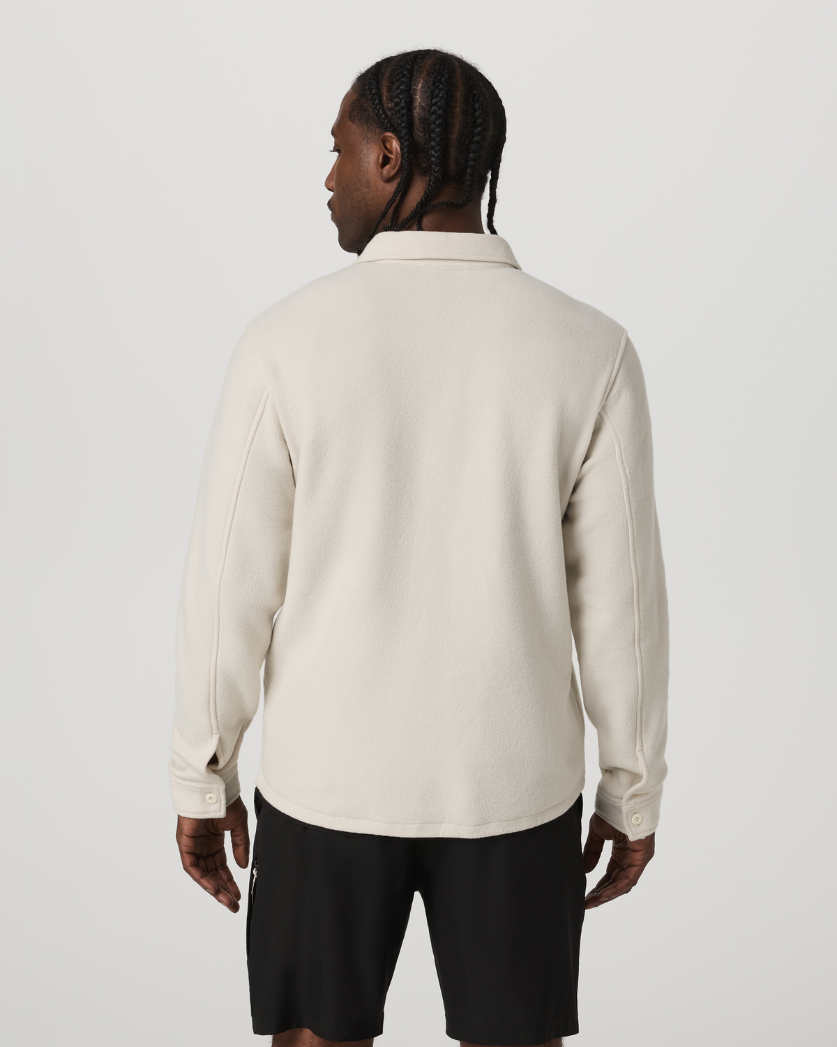 Beach Fleece Shirt Jacket | Bone Heather