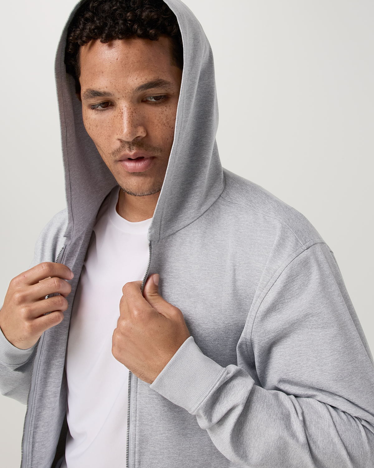 Coronado Full Zip Hoodie 2.0 | Light Heather Grey