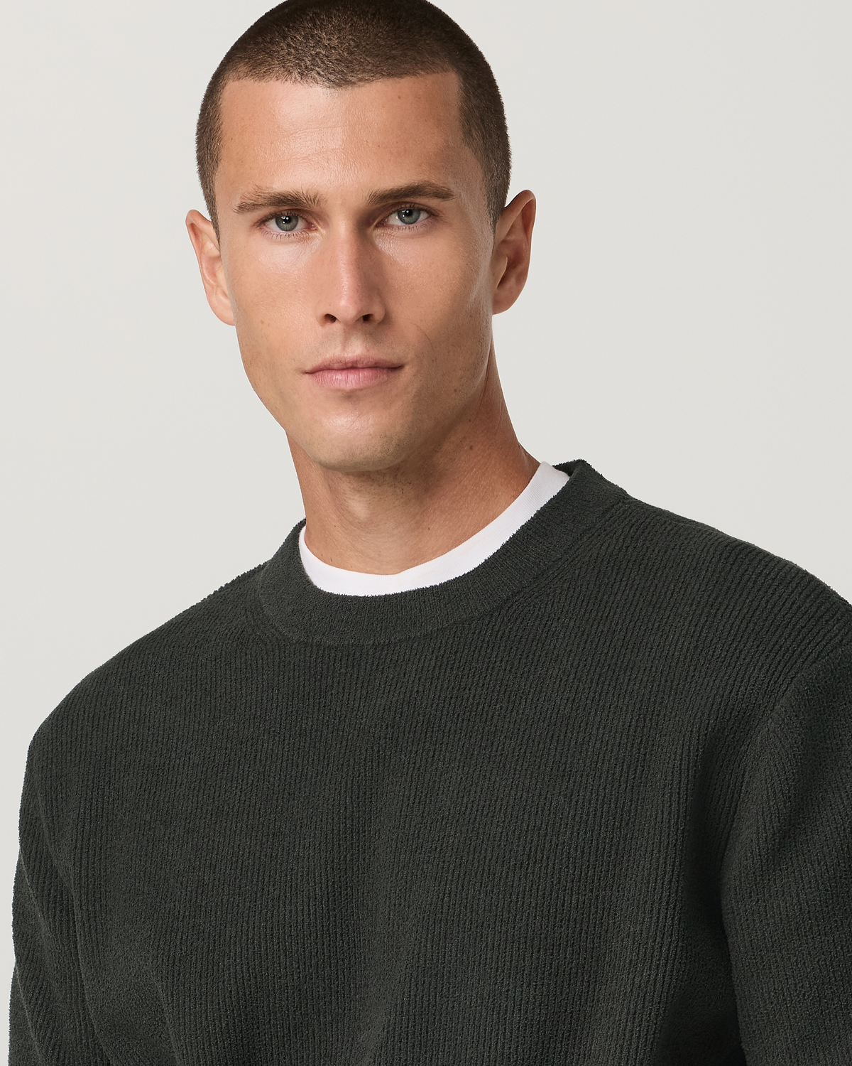 Midweight Rib Sweater | Hunter Green
