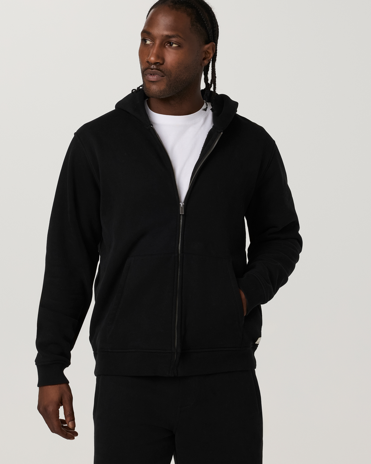 Seaside Full Zip Hoodie | Black