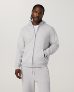Seaside Full Zip Hoodie | Light Heather Grey