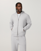 Seaside Full Zip Hoodie | Light Heather Grey