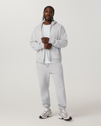 Seaside Full Zip Hoodie | Light Heather Grey