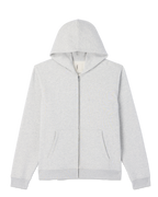Seaside Full Zip Hoodie | Light Heather Grey