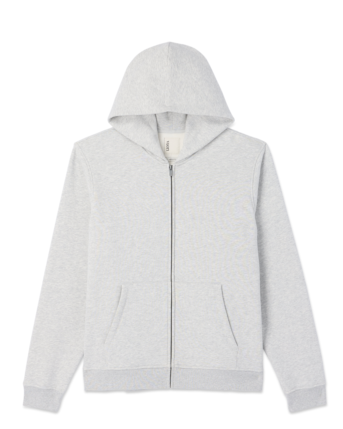 Seaside Full Zip Hoodie | Light Heather Grey