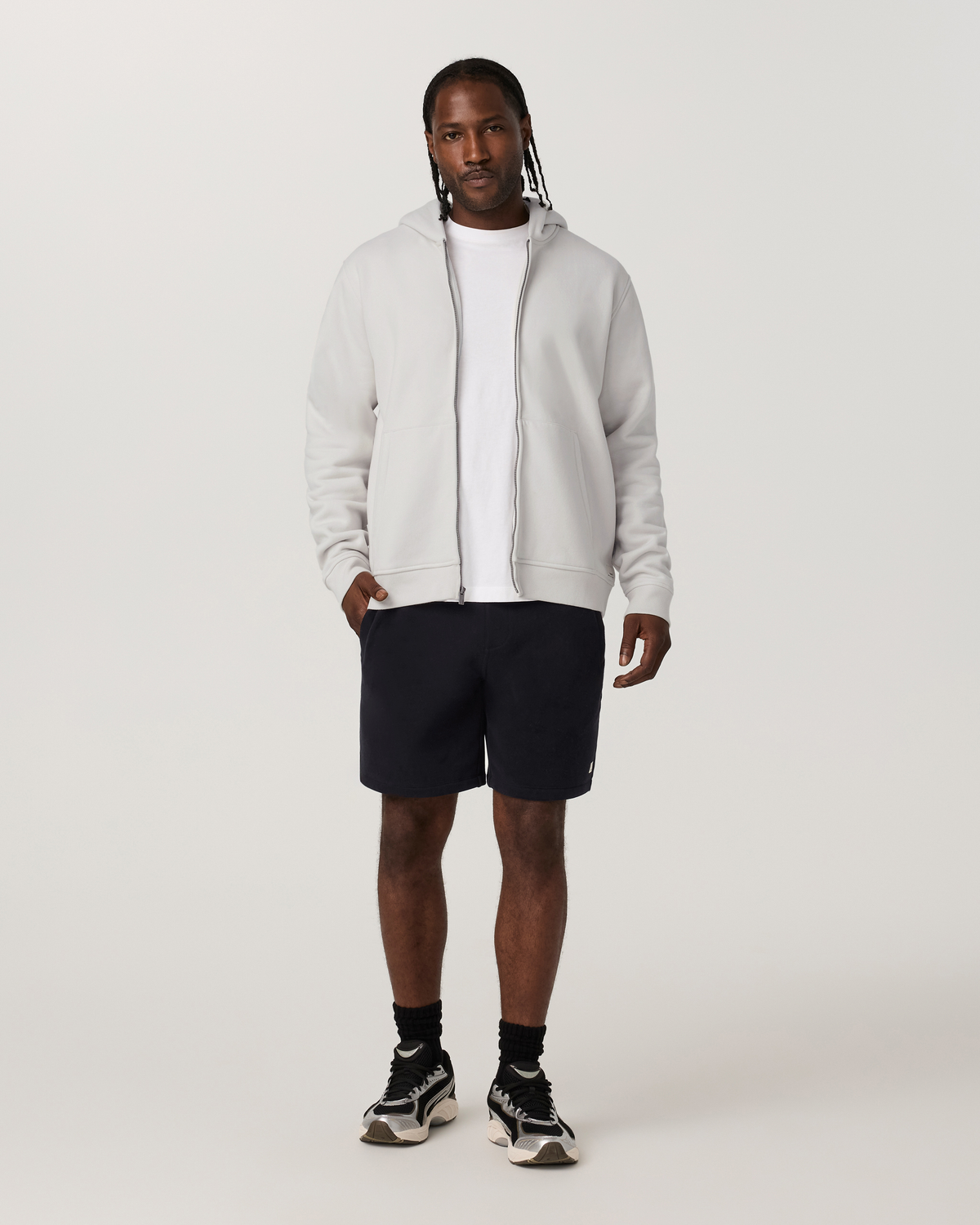 Seaside Full Zip Hoodie | Salt