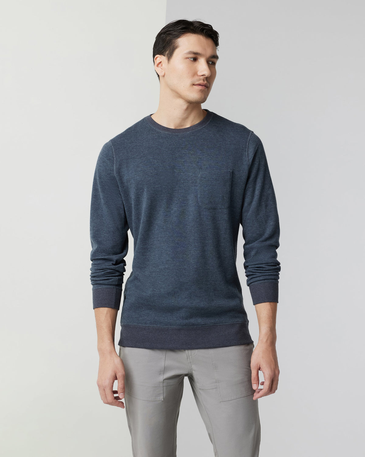 Jeffreys Pullover | Navy Heather