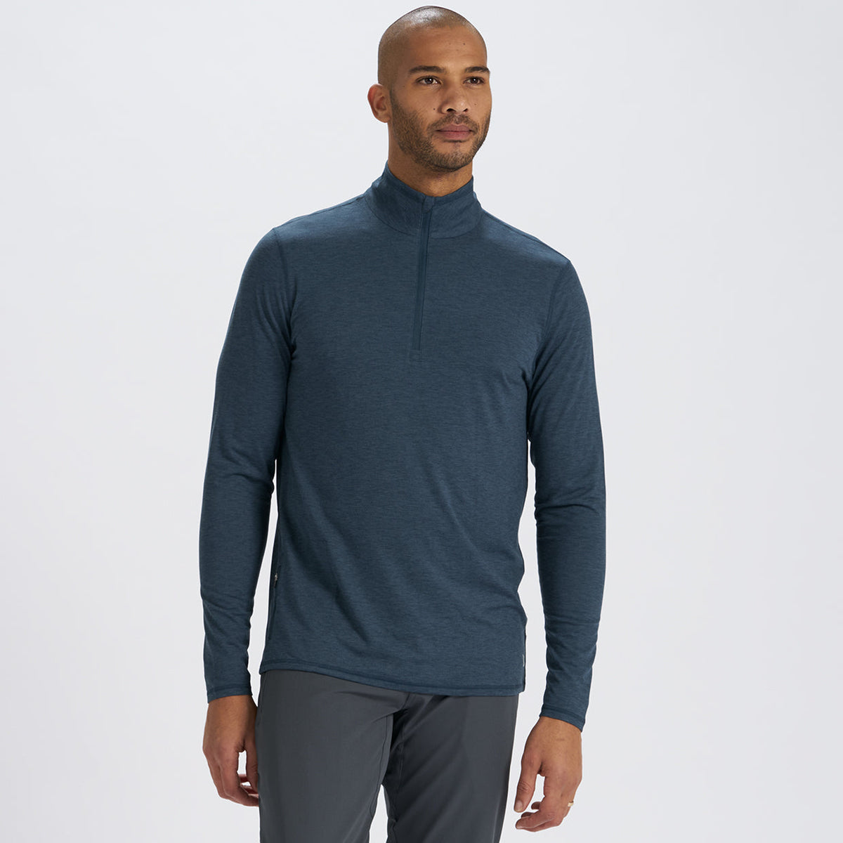 Ease Performance Half Zip | Indigo Heather