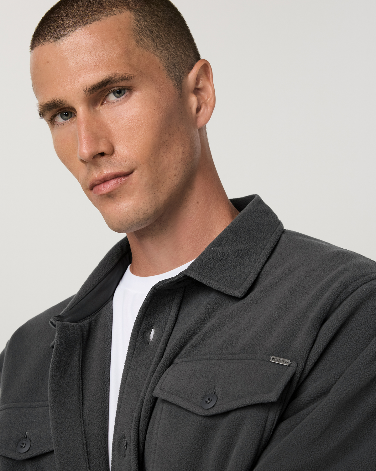 Aspen Shirt Jacket | Dark Pewter