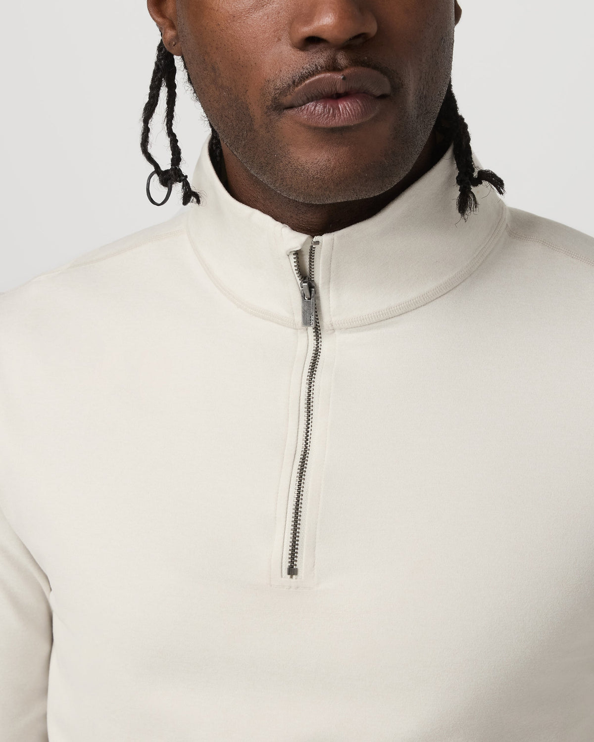 Coronado Half Zip | Ivory Heather