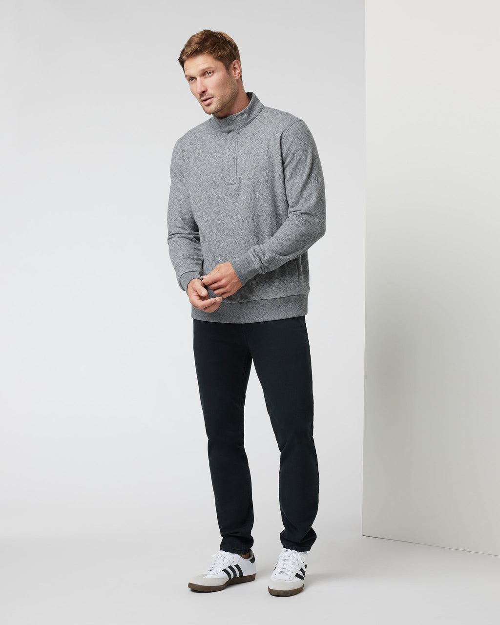 Cypress Quarter Zip | Heather Grey