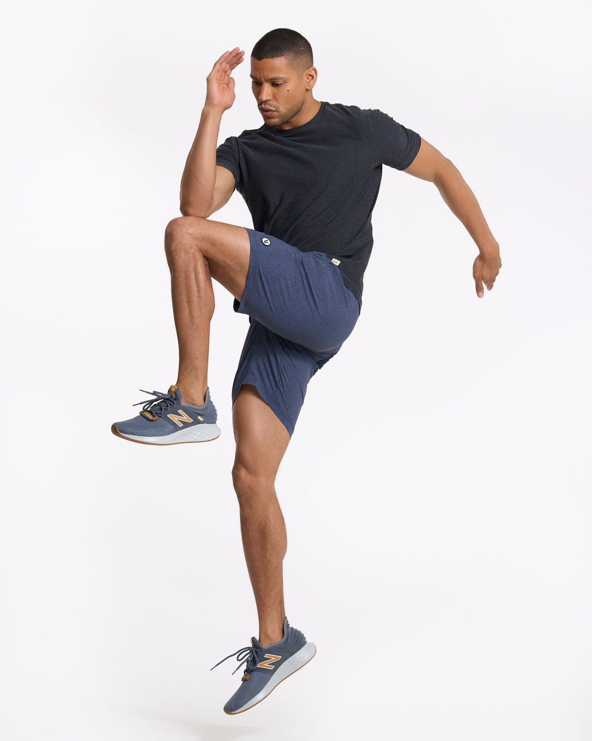 Kore Short Lined 7 | Azure Dashed Lines
