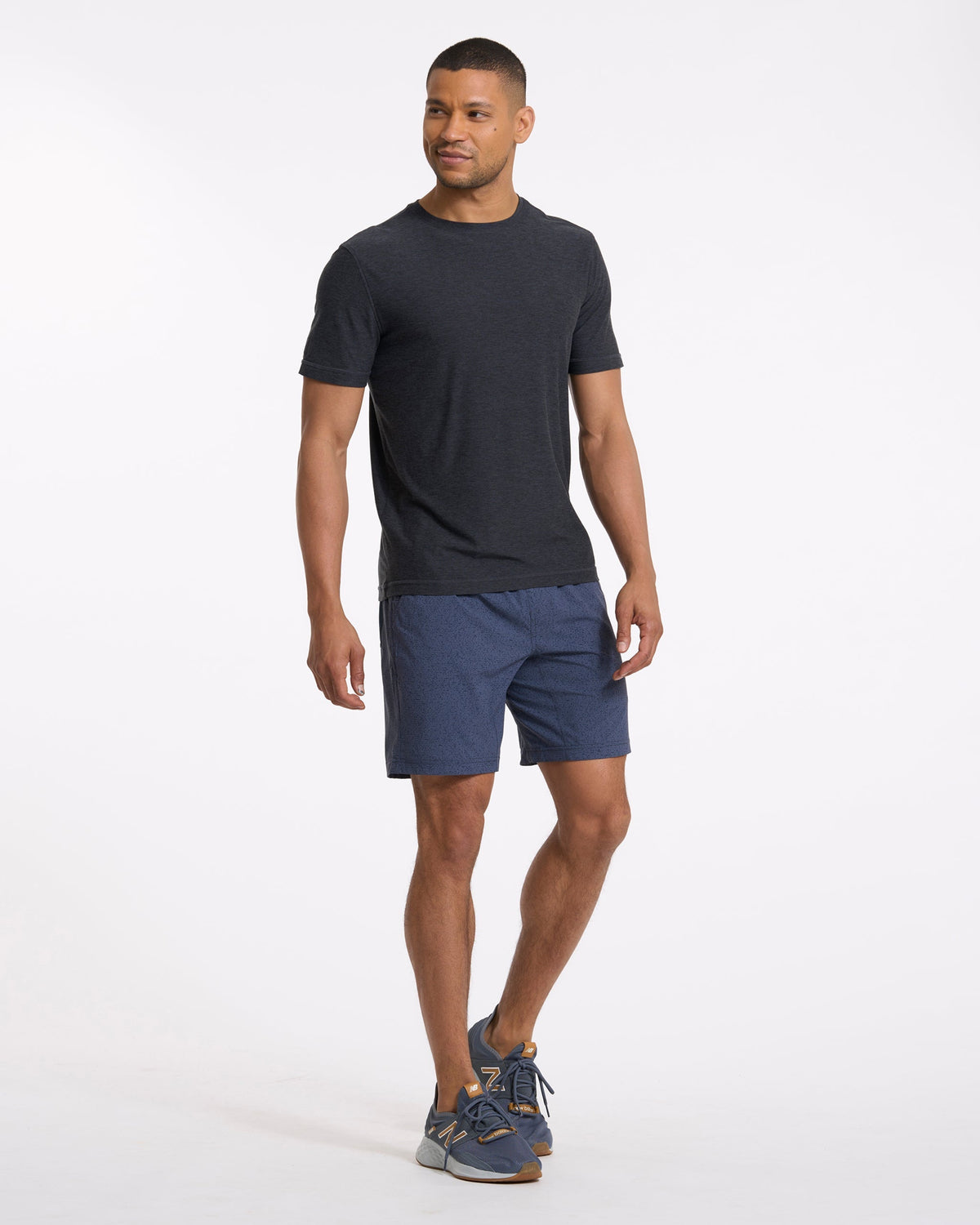 Kore Short Lined 7 | Azure Dashed Lines
