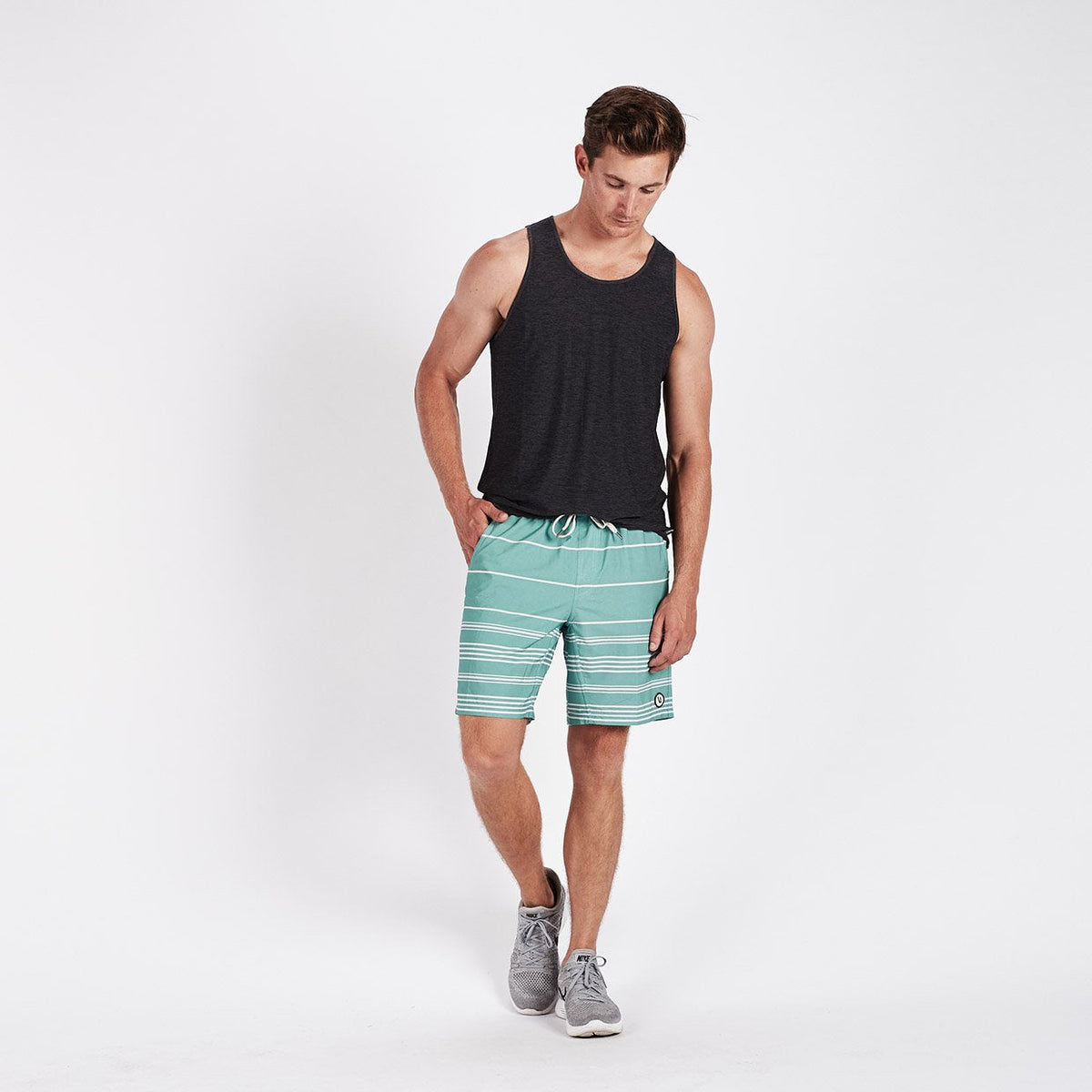 Kore Short Lined 7 | Aloe Stripe