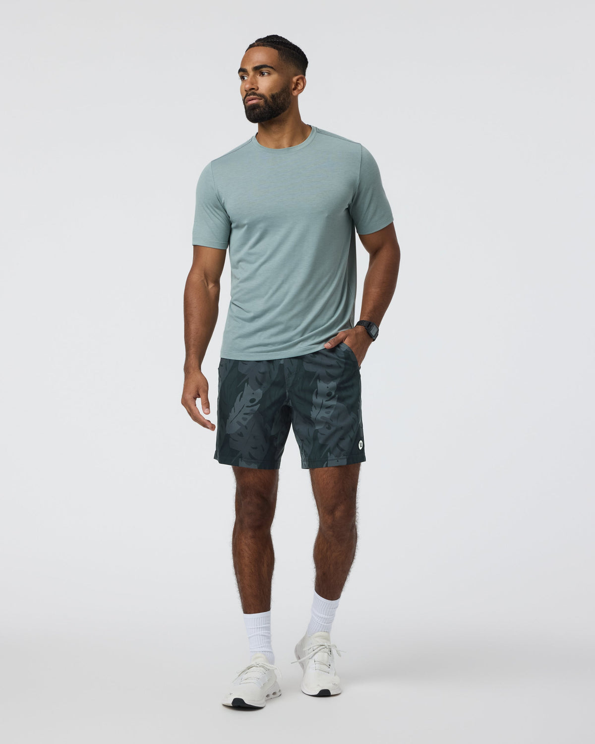 Kore Short Lined 7 | Black Leaves