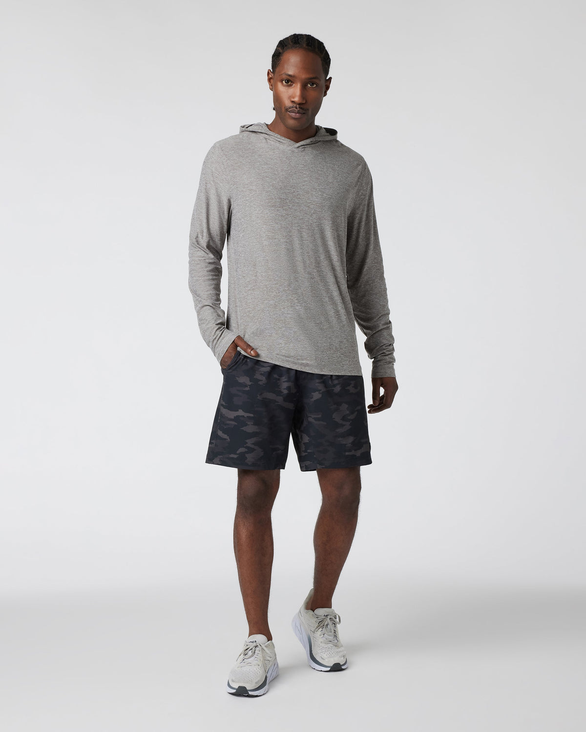 Kore Short Lined 7 | Black Watercolor Camo