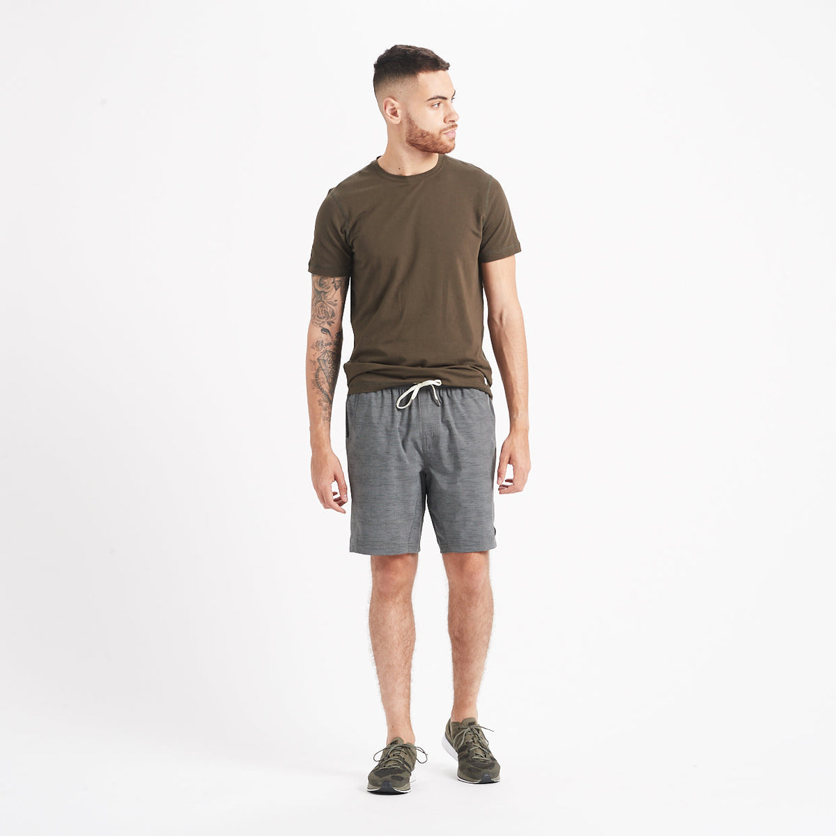 Kore Short Lined 7 | Charcoal Space Dye