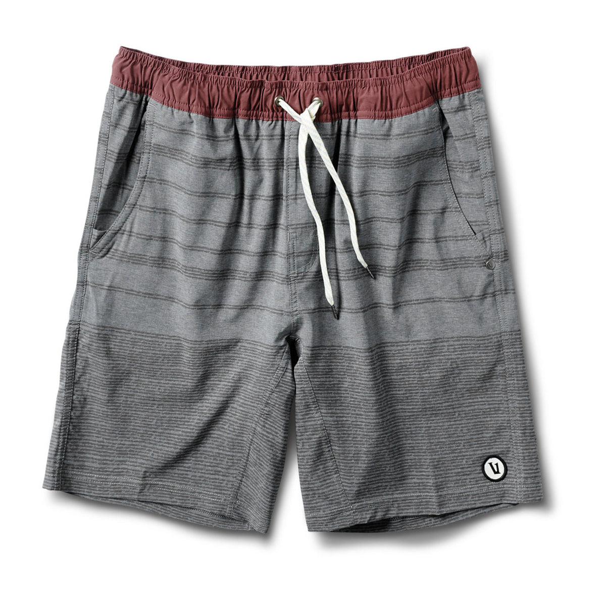 Kore Short Lined 7 | Grey Varied Stripe
