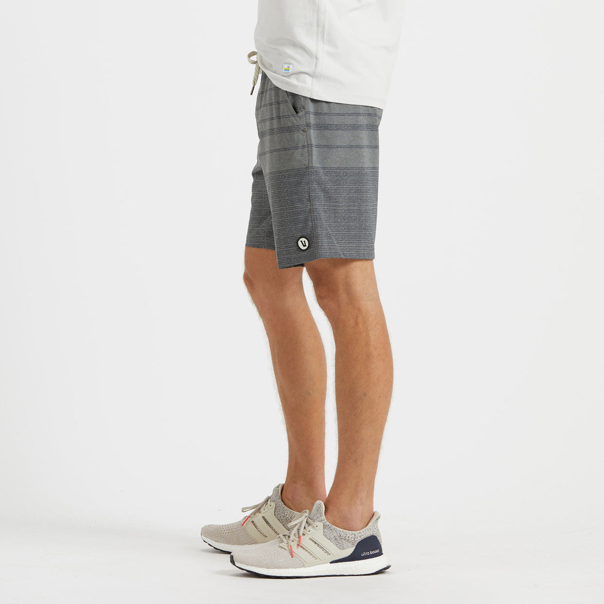 Kore Short Lined 7 | Grey Varied Stripe