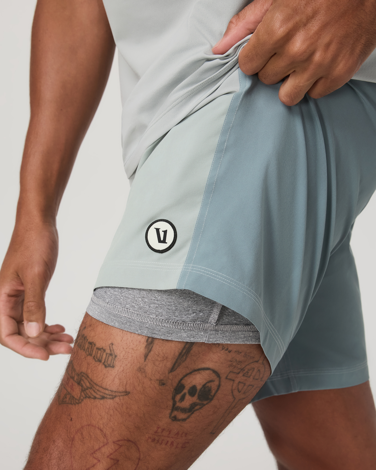 Kore Short Lined 7 | Storm Blue Color Block