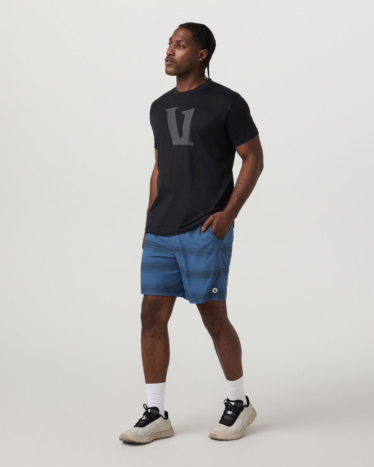 Kore Short Lined 7 | Sea Gradient Stripe