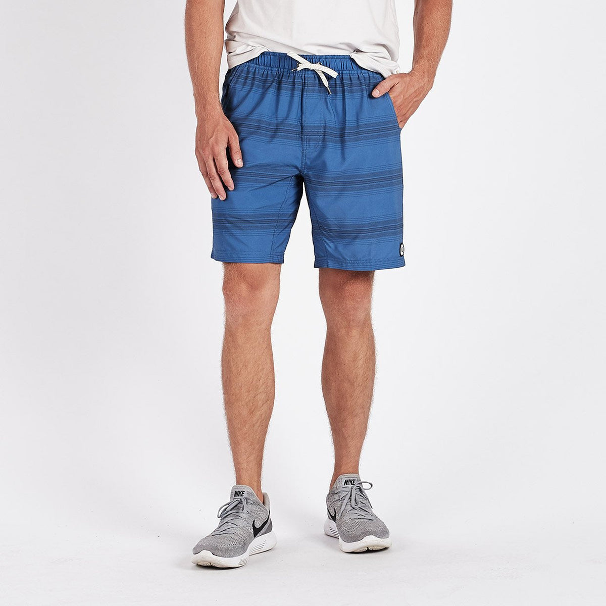 Kore Short Lined 7 | Sea Charcoal Stripe