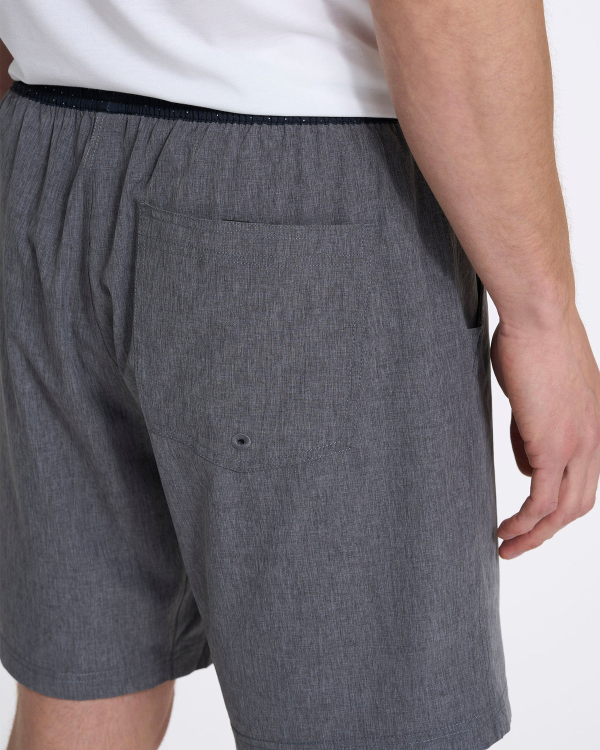 Kore Short Lined 7 | Vintage Charcoal Linen Texture