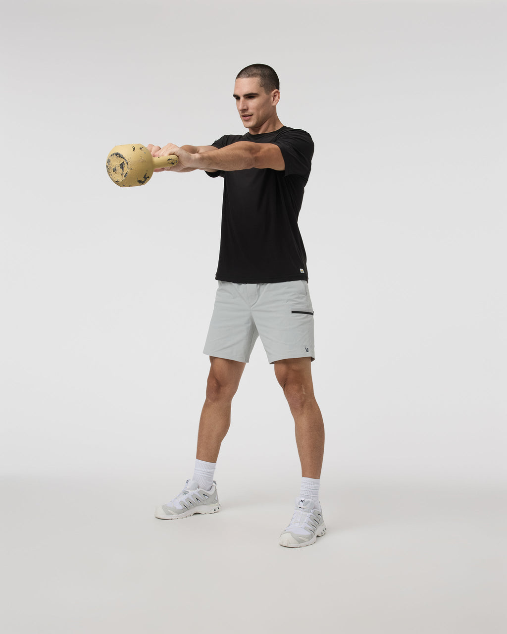 Grafton Short Lined 7 | Sky Grey