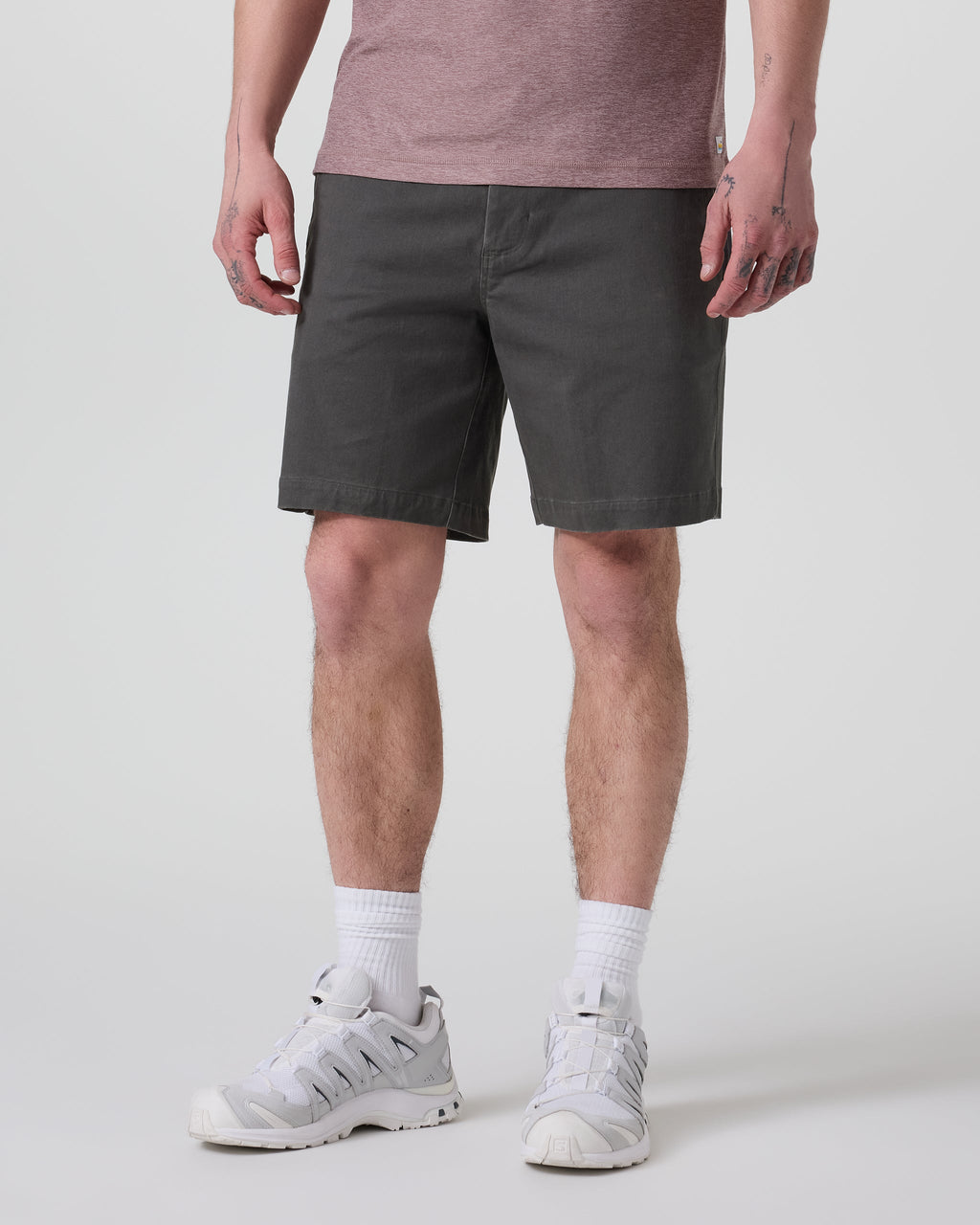 Fletcher Chino Short 8 | Dark Pewter