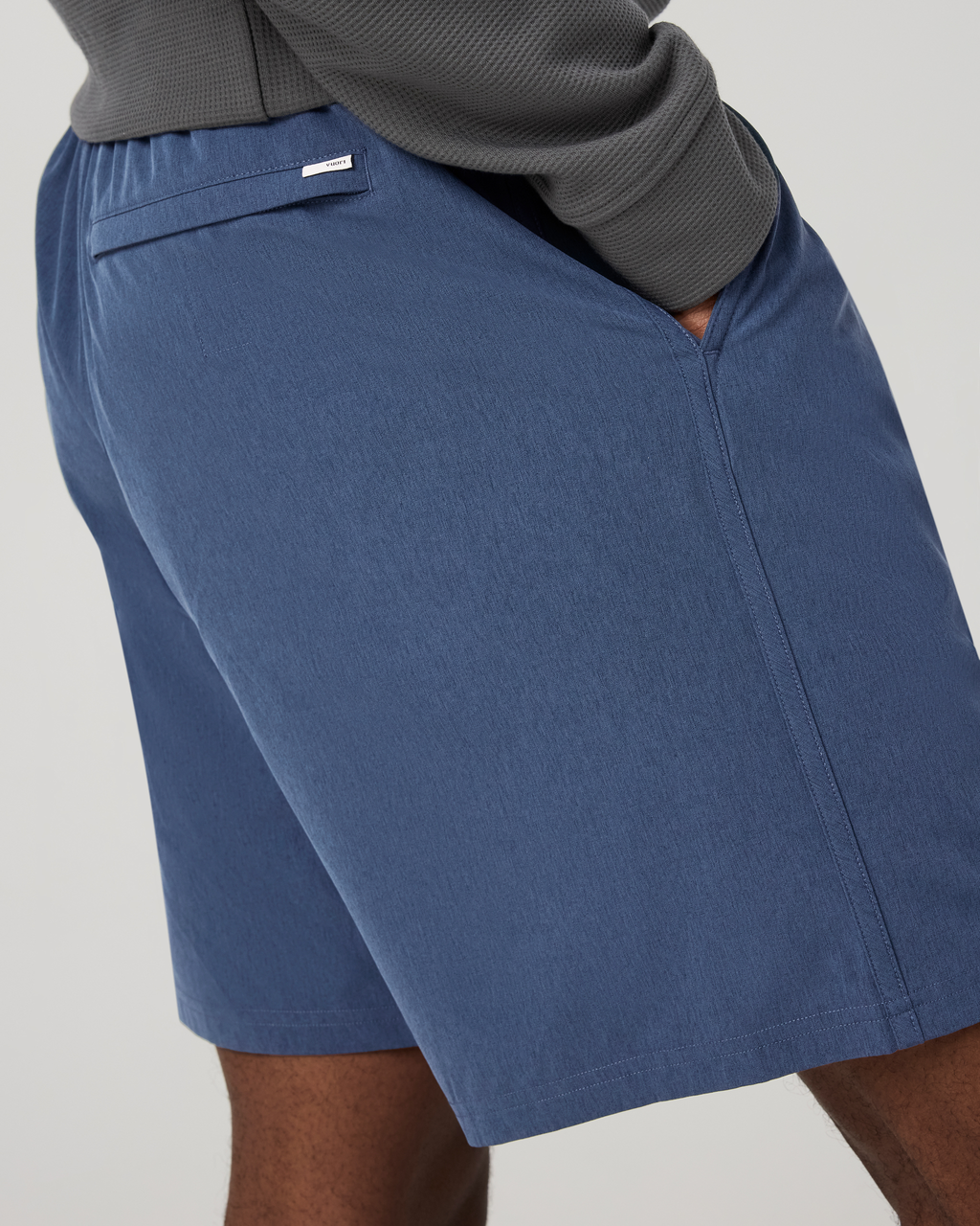 Banks Session Short Unlined 7 | Azure Linen Texture